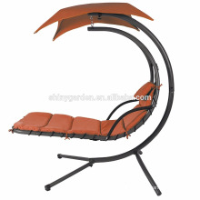 Hanging Chaise Lounger Chair Outdoor Swing Hammock Chair Canopy